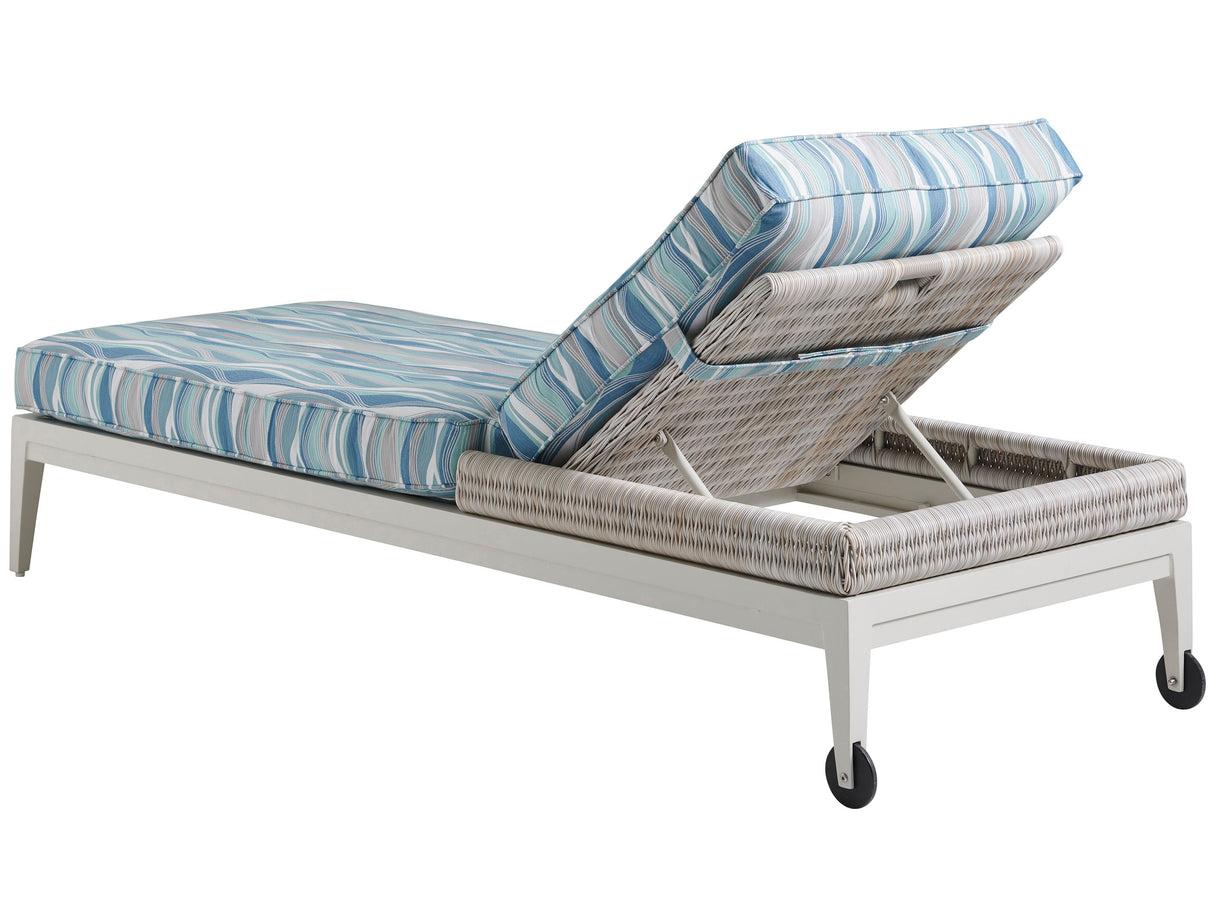 Seabrook - Chaise - Beige / Blue