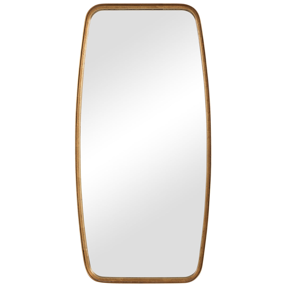 Mirror With Unique Frame - Gold Leaf