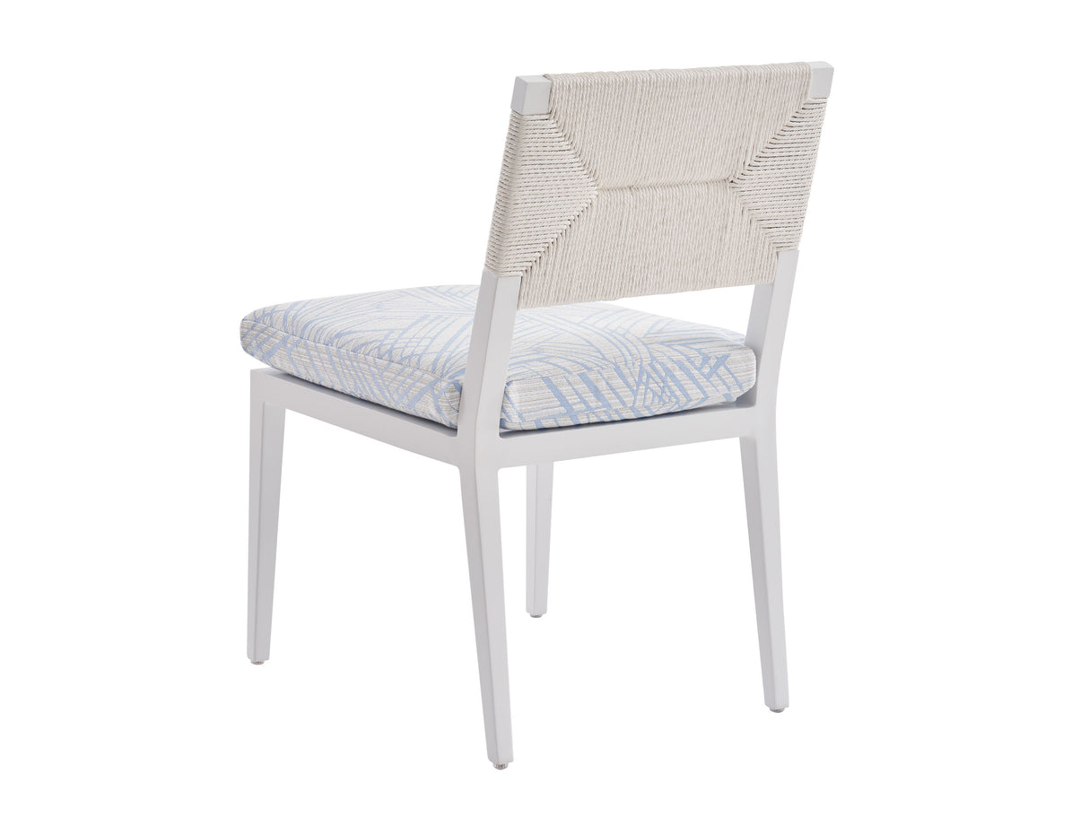 Ocean Breeze Promenade - Side Dining Chair - White / Light Blue