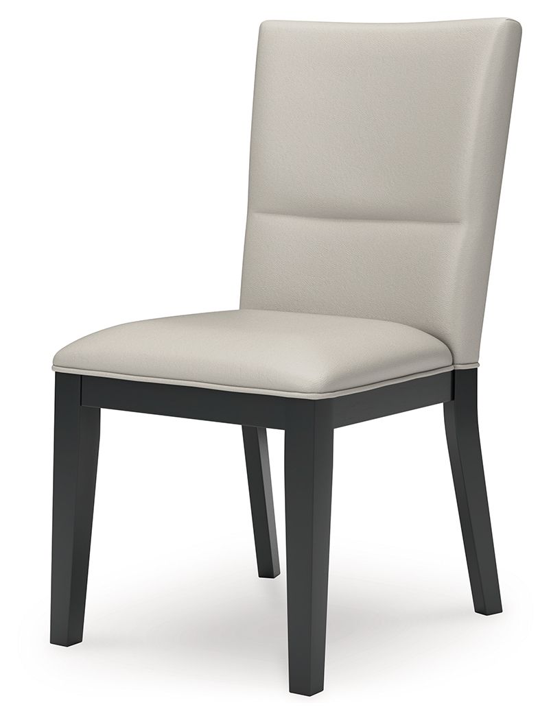 Glinari - Taupe / Black - Dining Upholstered Side Chair (Set of 2)