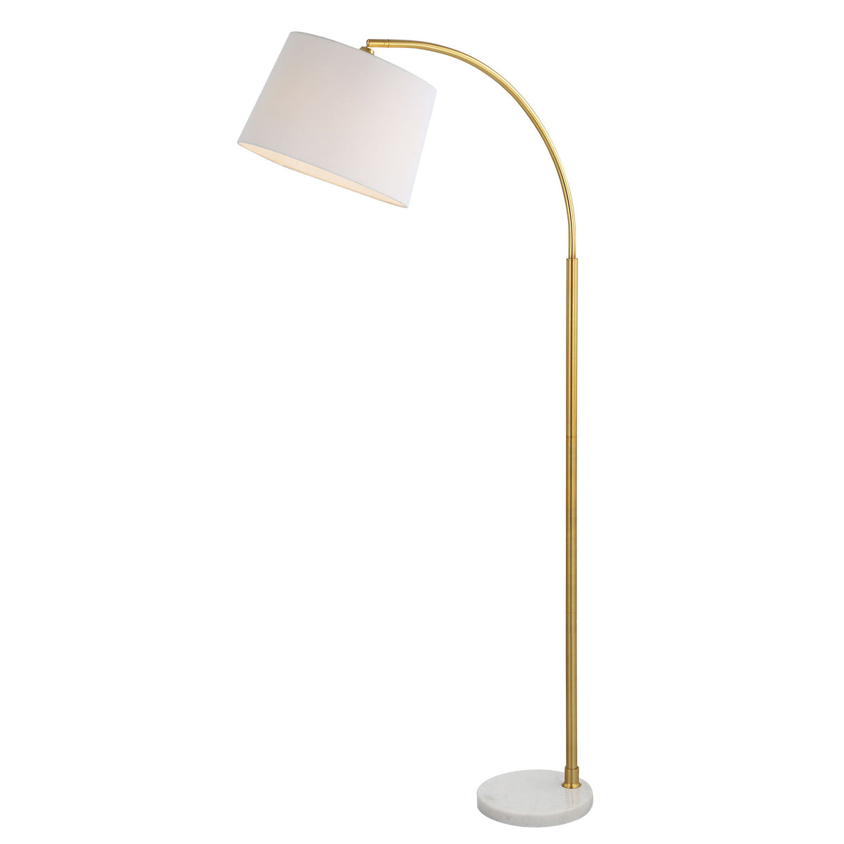 Floor Lamp - Gold & White