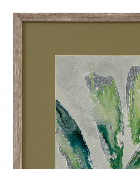 Green Palm - I Framed Print - Green