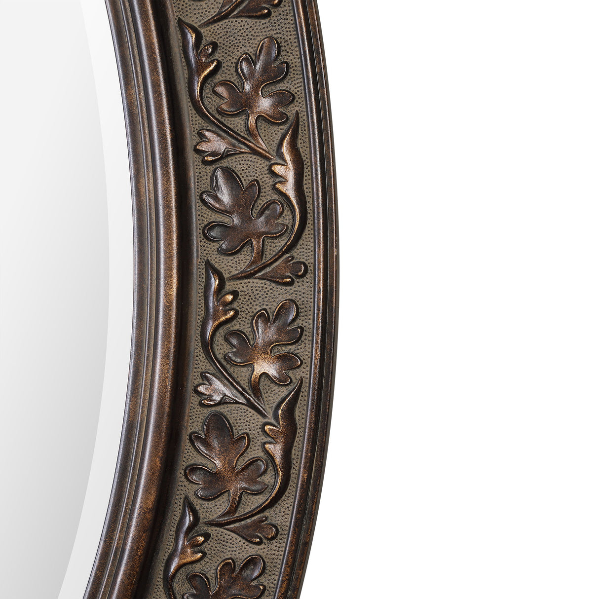 Mirror With Antique Gold Undertones - Bronze