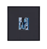 Leo - I Framed Print - Black / Blue