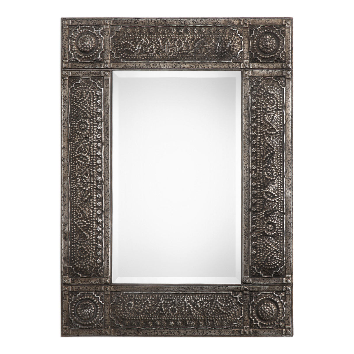 Mirror - Antiqued Rust Gray