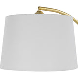 Floor Lamp - Gold & White