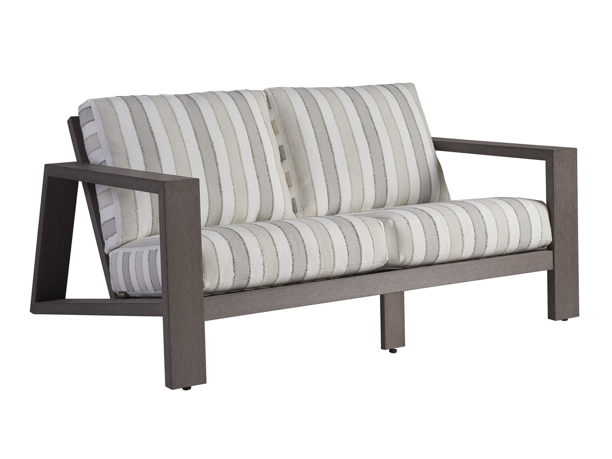 Mozambique - Loveseat - Beige / Dark Brown