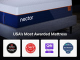 Nectar Ultra Hybrid 5.1 - White - King Mattress - Fabric