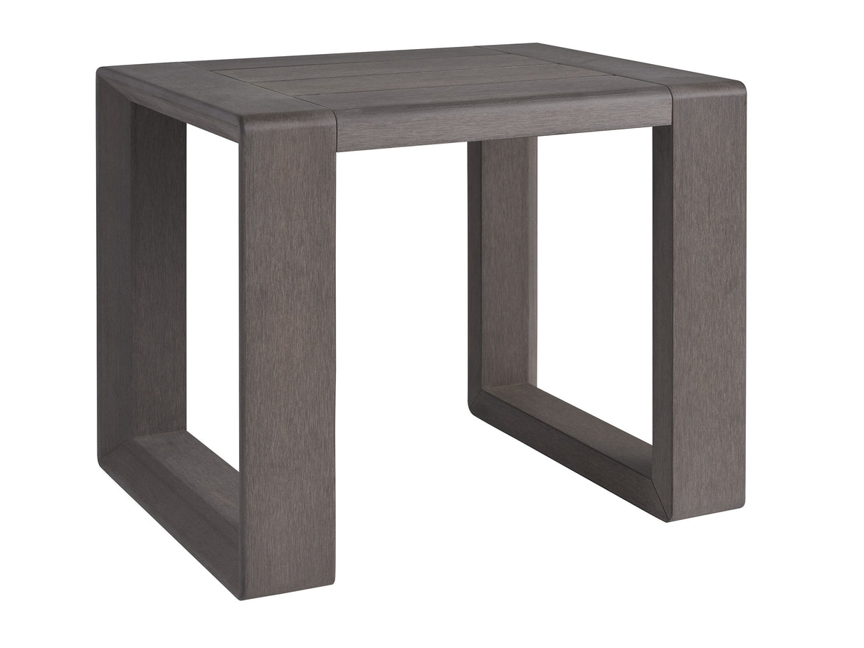 Mozambique - Rectangular End Table - Dark Brown