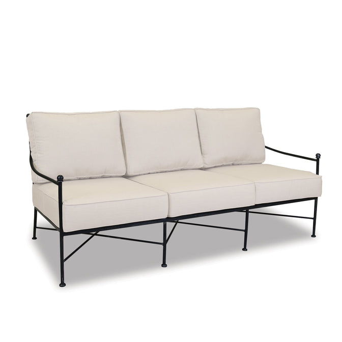 Provence - Sofa, With Self Welt - Canvas Flax / Black