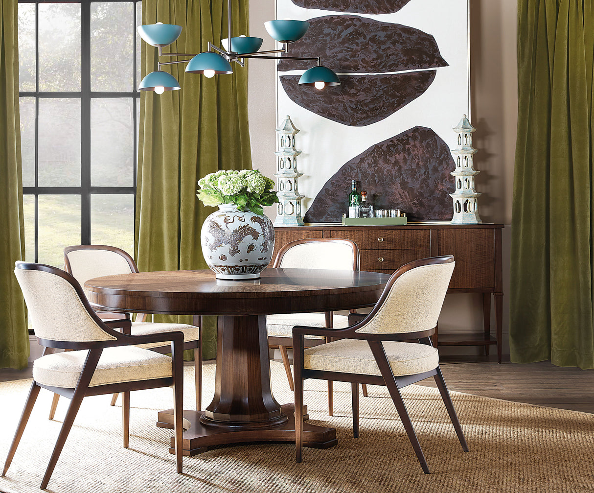 Archives - Round Pedestal Dining Table - Dark Brown