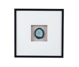 Crystal Geode - Wall Art - Blue / White