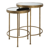 Nesting Tables (Set of 2) - Brushed Gold