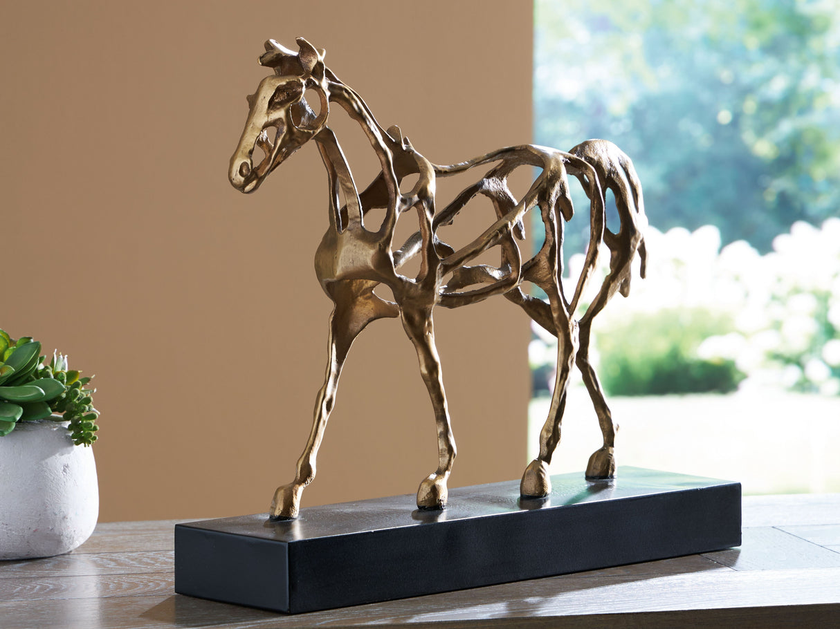 Grainville - Antique Gold Finish - Sculpture