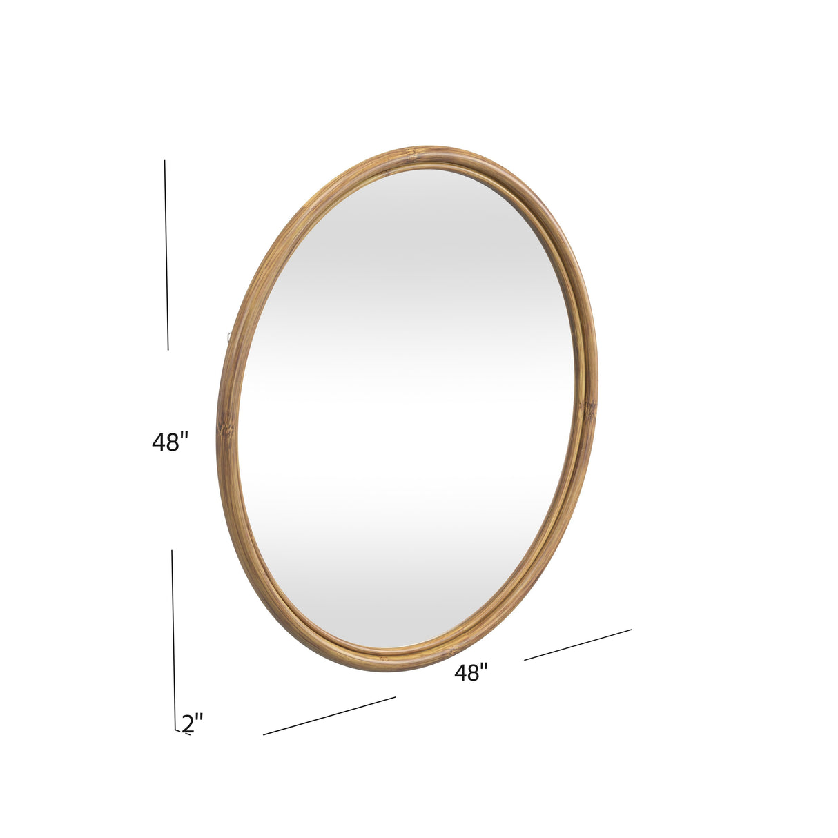 Certa - Wall Mirror - Dark Brown