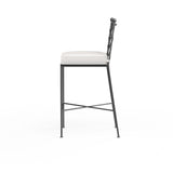 Provence - Barstool, With Self Welt - Canvas Flax / Black