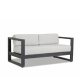 Redondo - Loveseat, No Welt - Cast Silver / Dark Gray