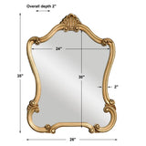 Mirror - Lightly Distressed Gold