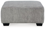 Pembrey - Pewter - Oversized Accent Ottoman