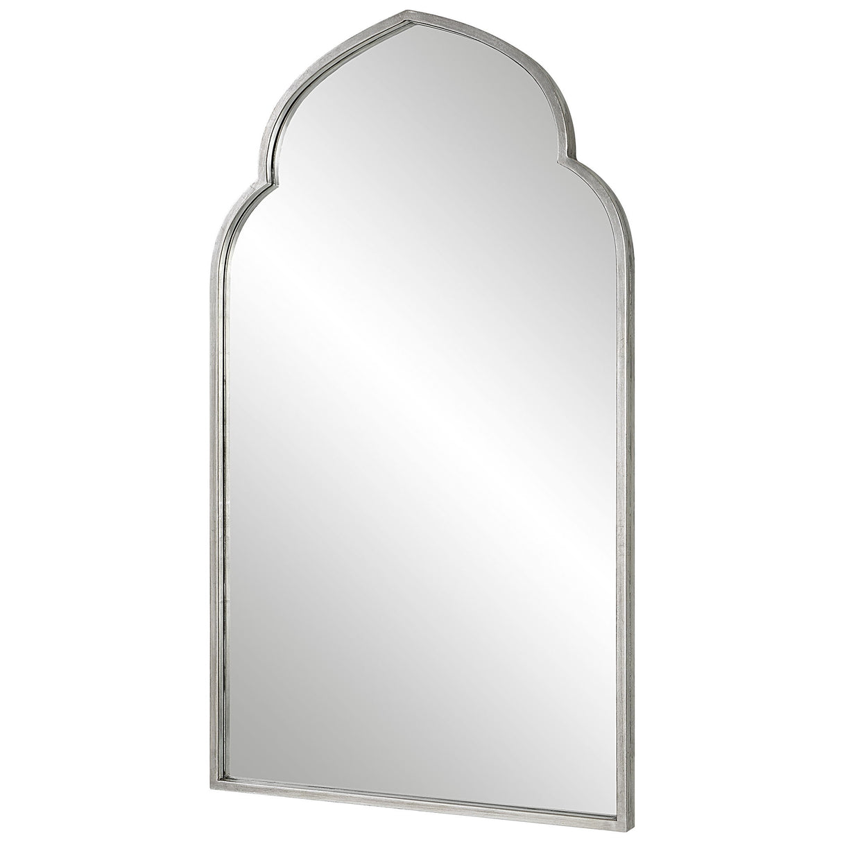 Moroccan Style Mirror - Soft Silver