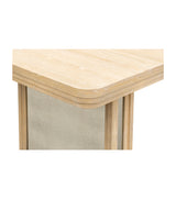 Damone - Dining Table - Cerused White Oak