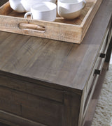 Johurst - Grayish Brown - Sofa Table