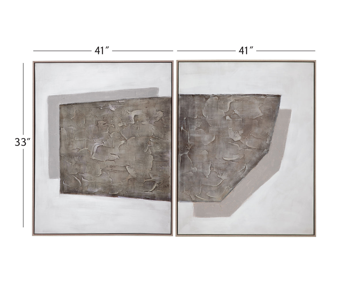 Savannah - Canvas Art (Set of 2) - Gray