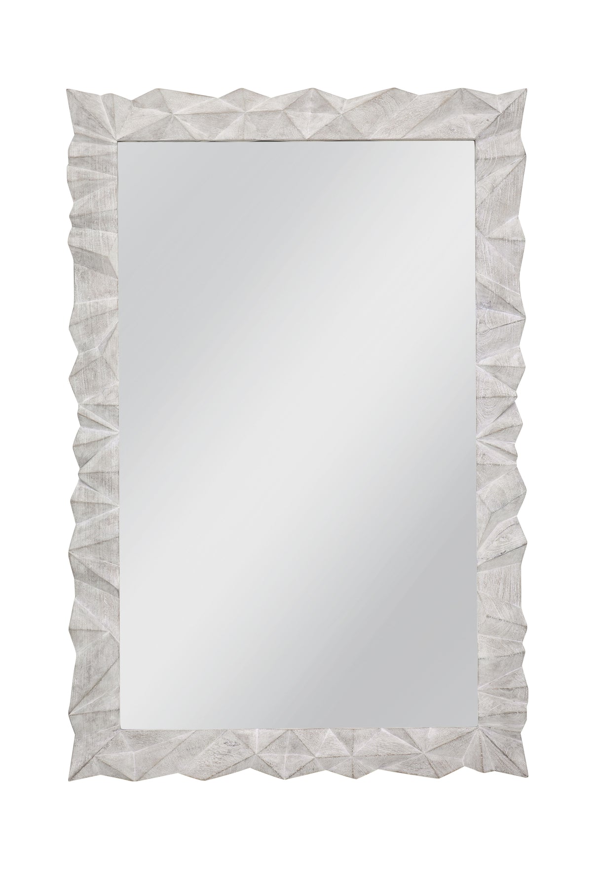 Isola - Wall Mirror - White Wash