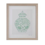 Mint Vases - II Framed Print - Green