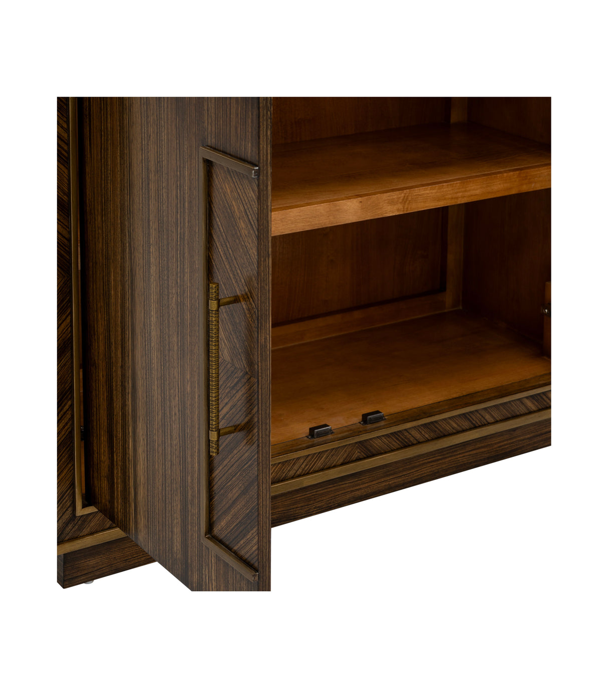 Claudia - Hall Cabinet - Rich Brown Zebrano