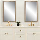 Mirror - Gold & Dark Brown