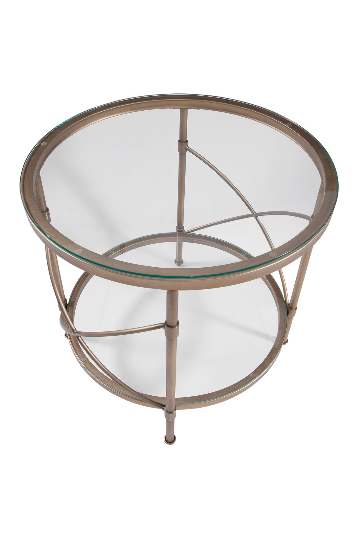 Harrison - Round End Table - Gold