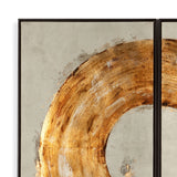 Ring Of Fire - Canvas Art - Gold