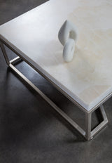 Signature Designs - Vara Square Cocktail Table - Beige / Pearl Silver