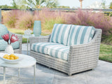 Seabrook - Loveseat - Beige / Blue