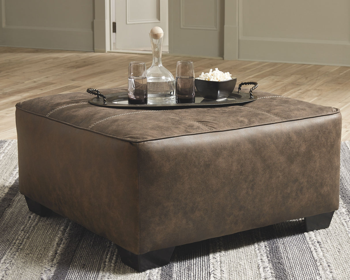 Abalone - Chocolate - Oversized Accent Ottoman