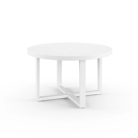 Newport - Aluminum Dining Table - White