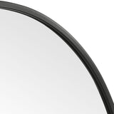 Round Mirror Contemporary - Matte Black