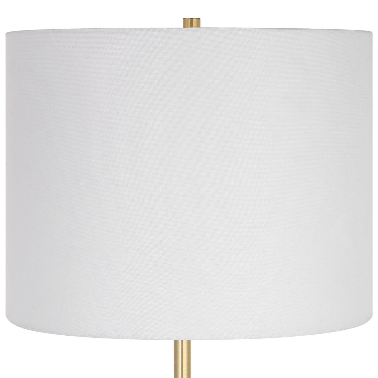 Table Lamp Metal Base - White