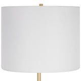 Table Lamp Metal Base - White