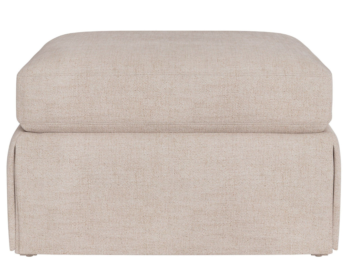 Hudson - Skirted Ottoman, Special Order - Beige