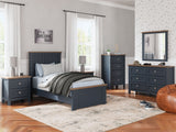 Landocken - Brown / Blue - Dresser and Mirror