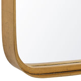 Mirror With Rounded Corners - Gold Leaf