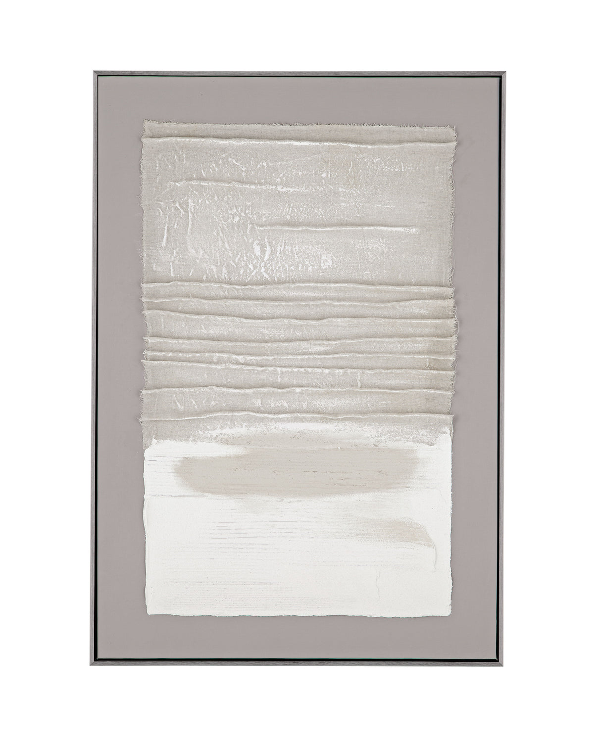 Zole - II Framed Canvas - Gray