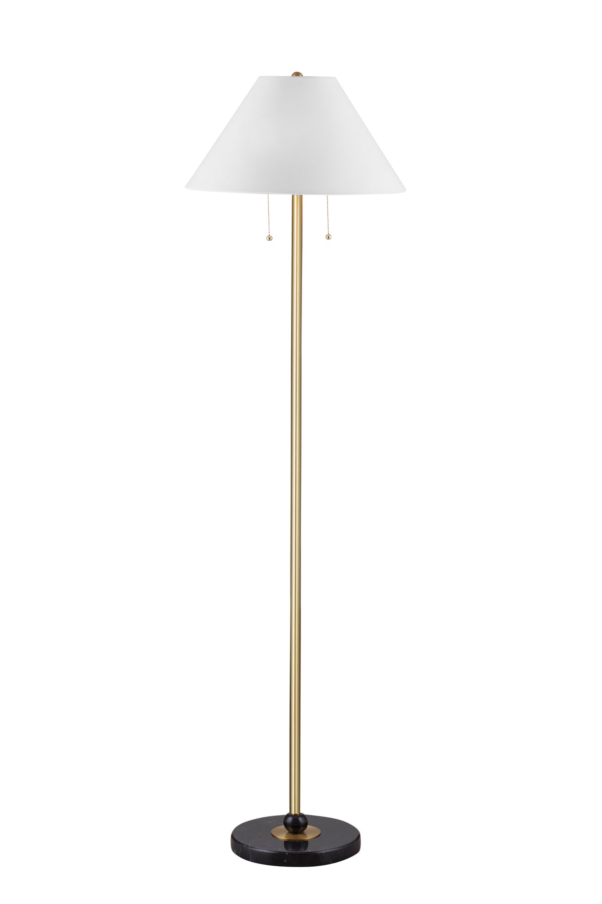 Lenor - Floor Lamp - Black / Brass