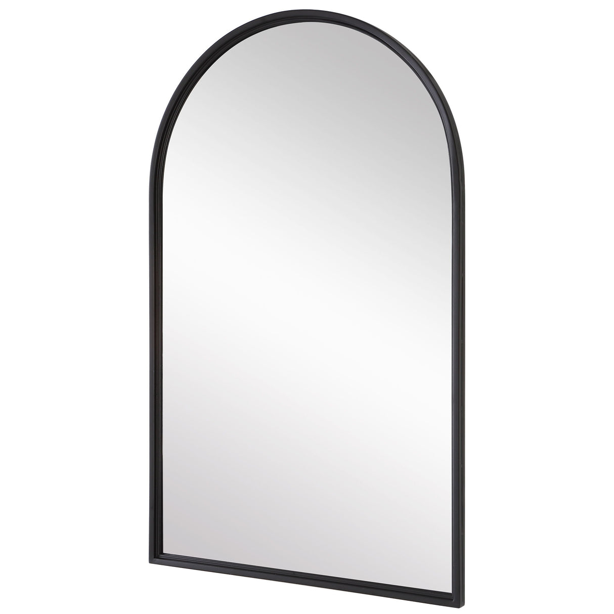 Metal Arch Mirror - Matte Black