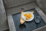 Bindura - Mineral - Sofa With Drop Down Table