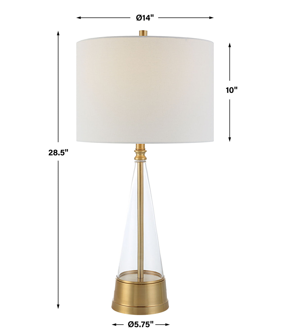 Table Lamp - Antique Brass