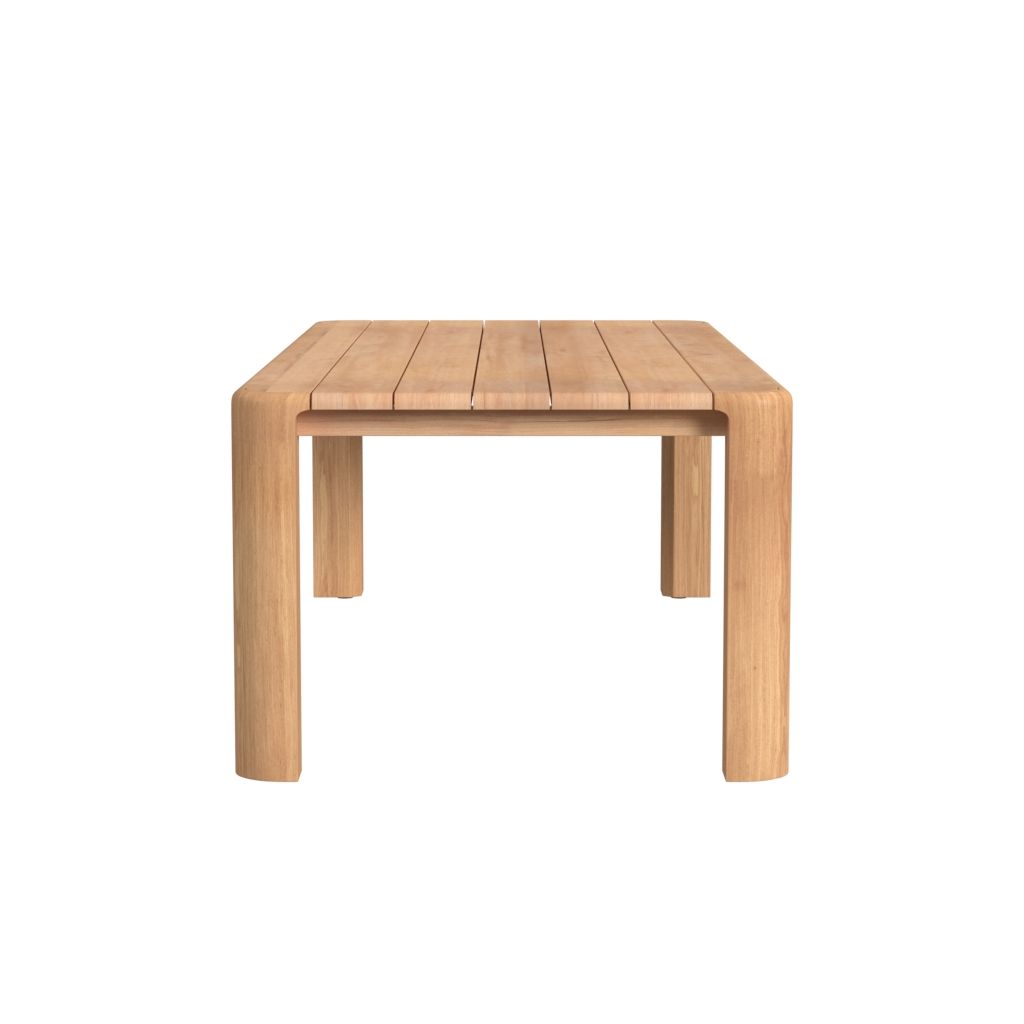 Natural Teak - 96" Dining Table - Light Brown