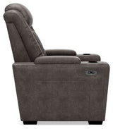 Hyllmont - Gray - Pwr Recliner/Adj Headrest